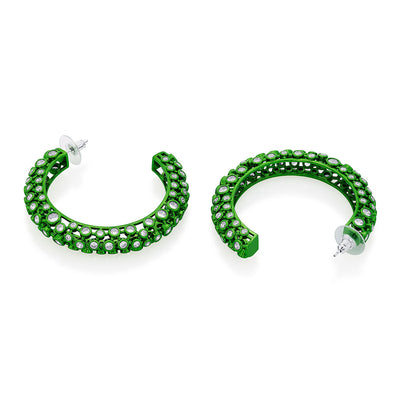 Parakeet Green Mesh Earrings - Isharya | Modern Indian Jewelry