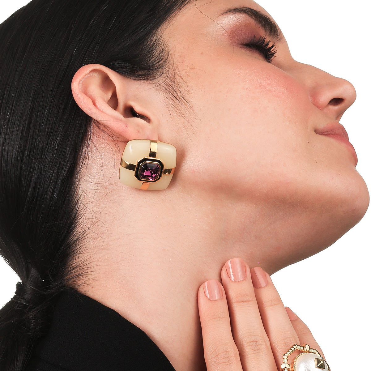 Cullors Amethyst Stud Earrings