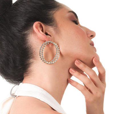 Ruhaniyat Luminous CZ Earrings - Isharya | Modern Indian Jewelry