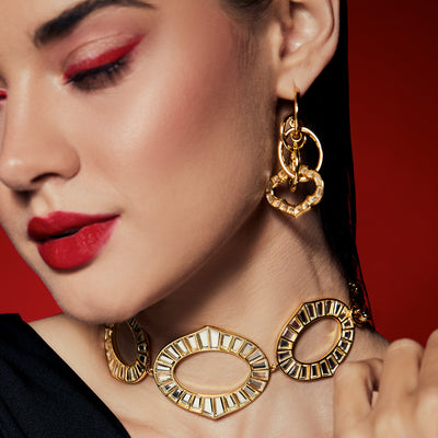 Amara Interlocked Mughal Earrings