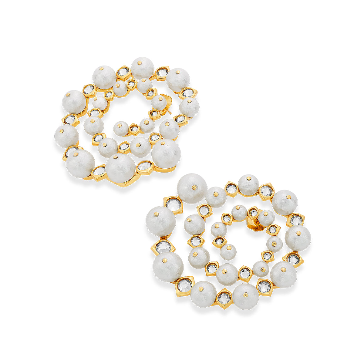 Amara Pearl Swirl Earrings