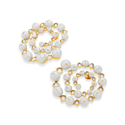 Amara Pearl Swirl Earrings