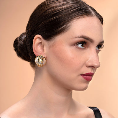 Amara Mirror Pearl Earrings