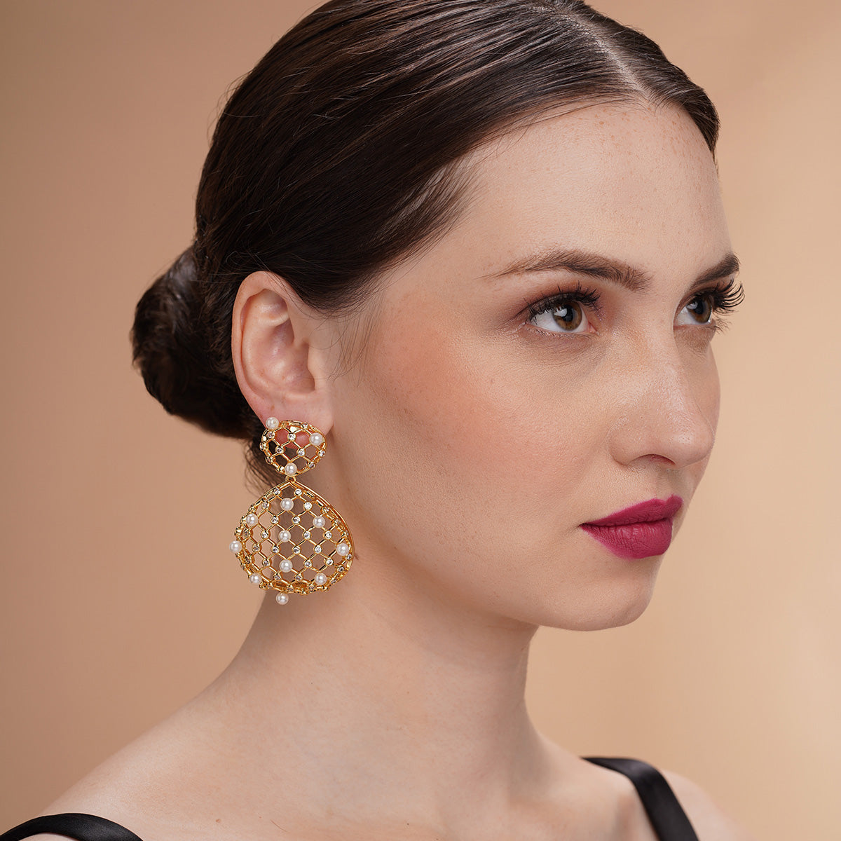 Amara Lattice Drop Earrings