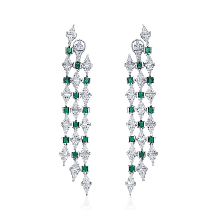 Provence 925 Silver Waterfall Earrings - Isharya | Modern Indian Jewelry