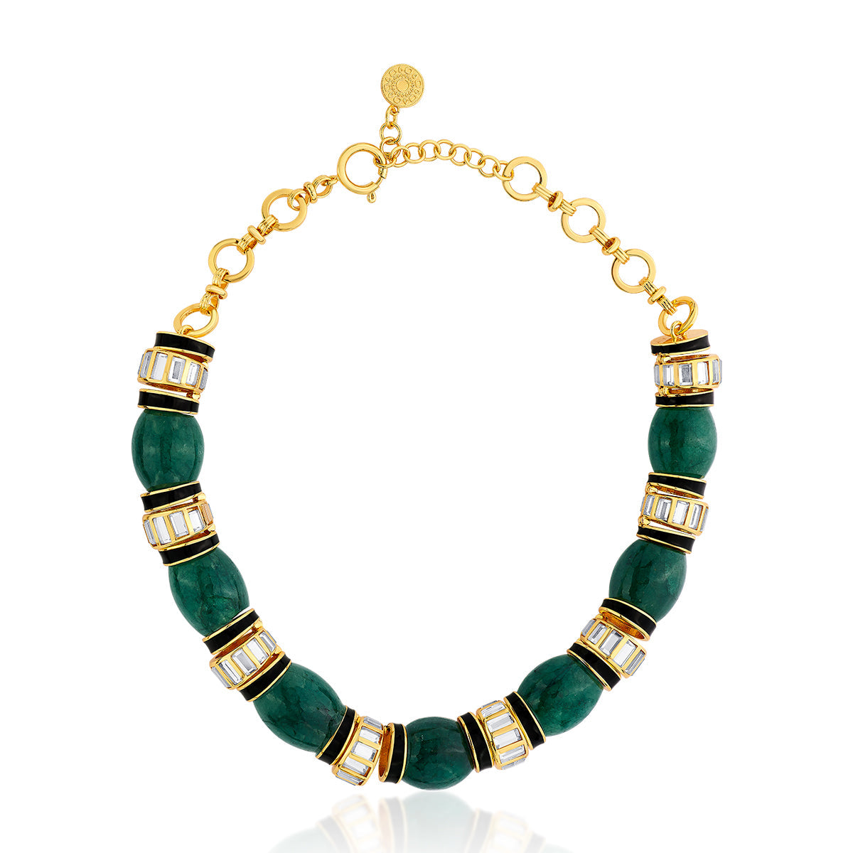 Zeenat Green Quartz Necklace