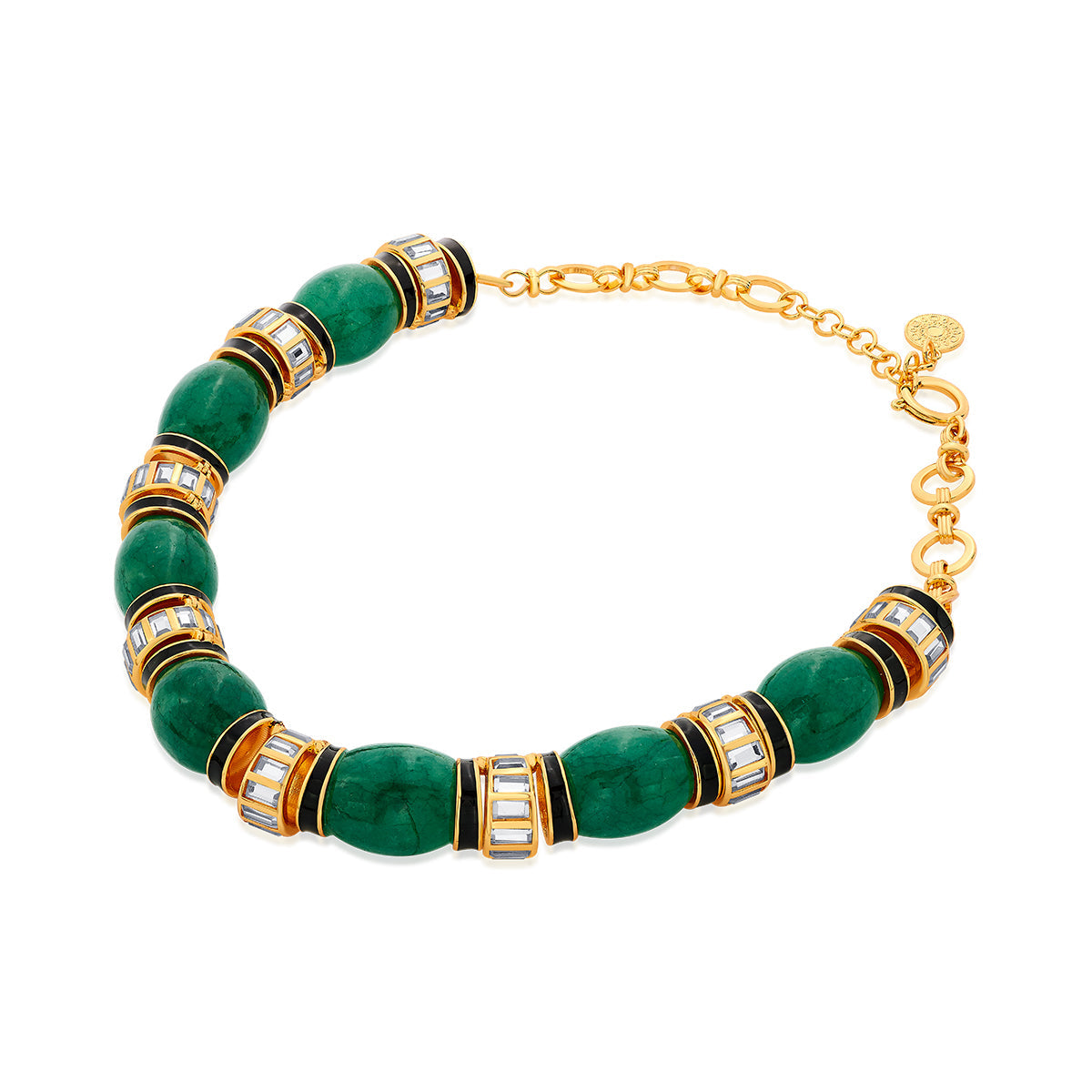 Zeenat Green Quartz Necklace