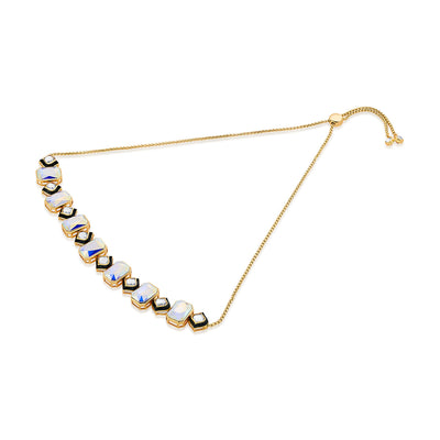 Amara Mirror CZ Choker Necklace - Isharya | Modern Indian Jewelry