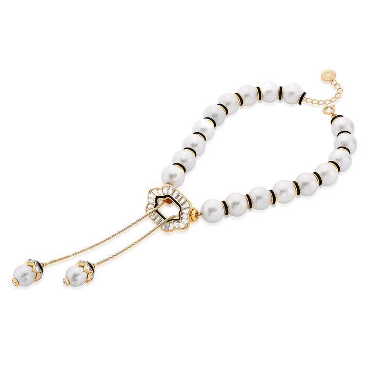 Amara Pearl String Choker Necklace
