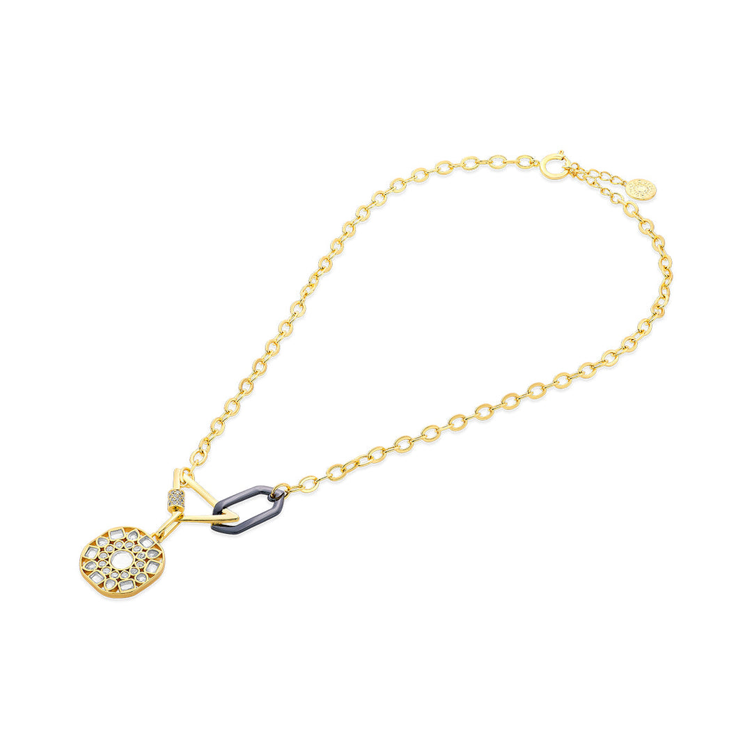 Stan Isharya Locket Link Necklace - Isharya | Modern Indian Jewelry