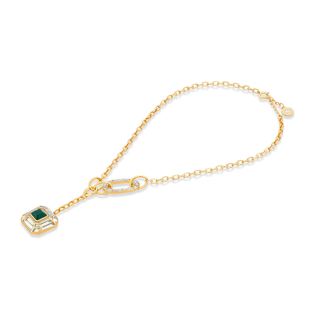 Fiesta Hydro Emerald Y-Necklace