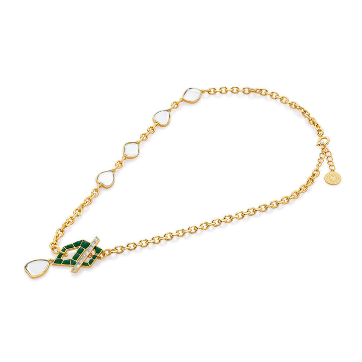 Fiesta Hydro Emerald Toggle Necklace
