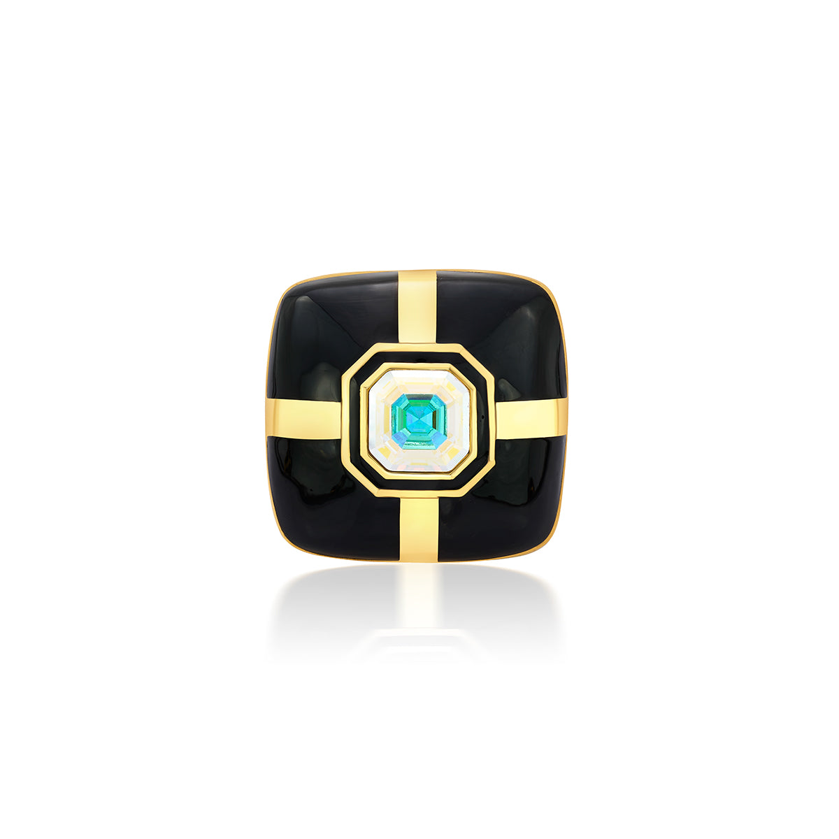 Rosa Mirror Ring - Isharya | Modern Indian Jewelry