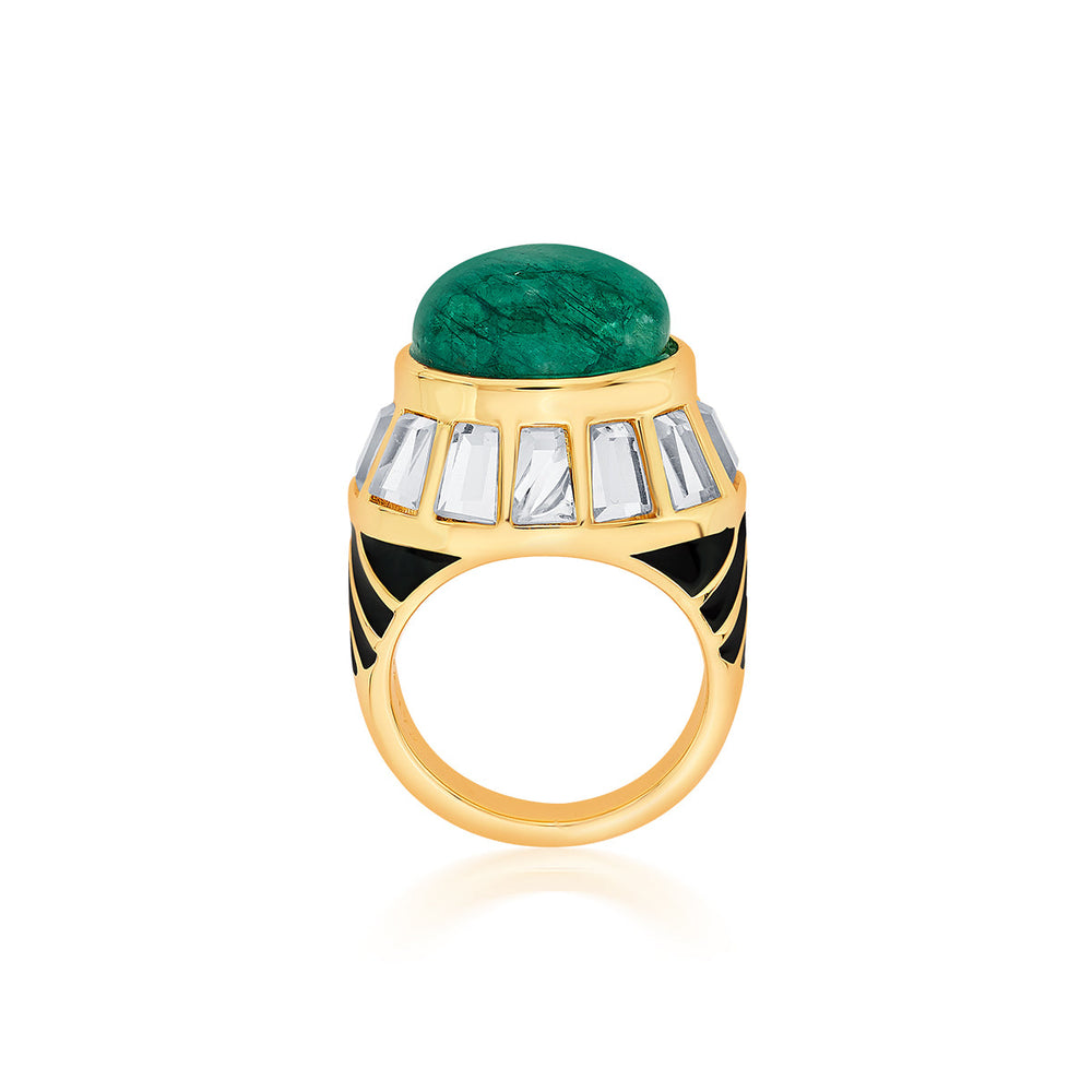 Zeenat Mirror Ring - Isharya | Modern Indian Jewelry