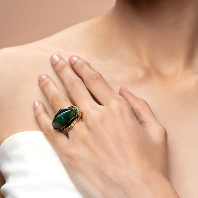 Zeenat Dome Ring