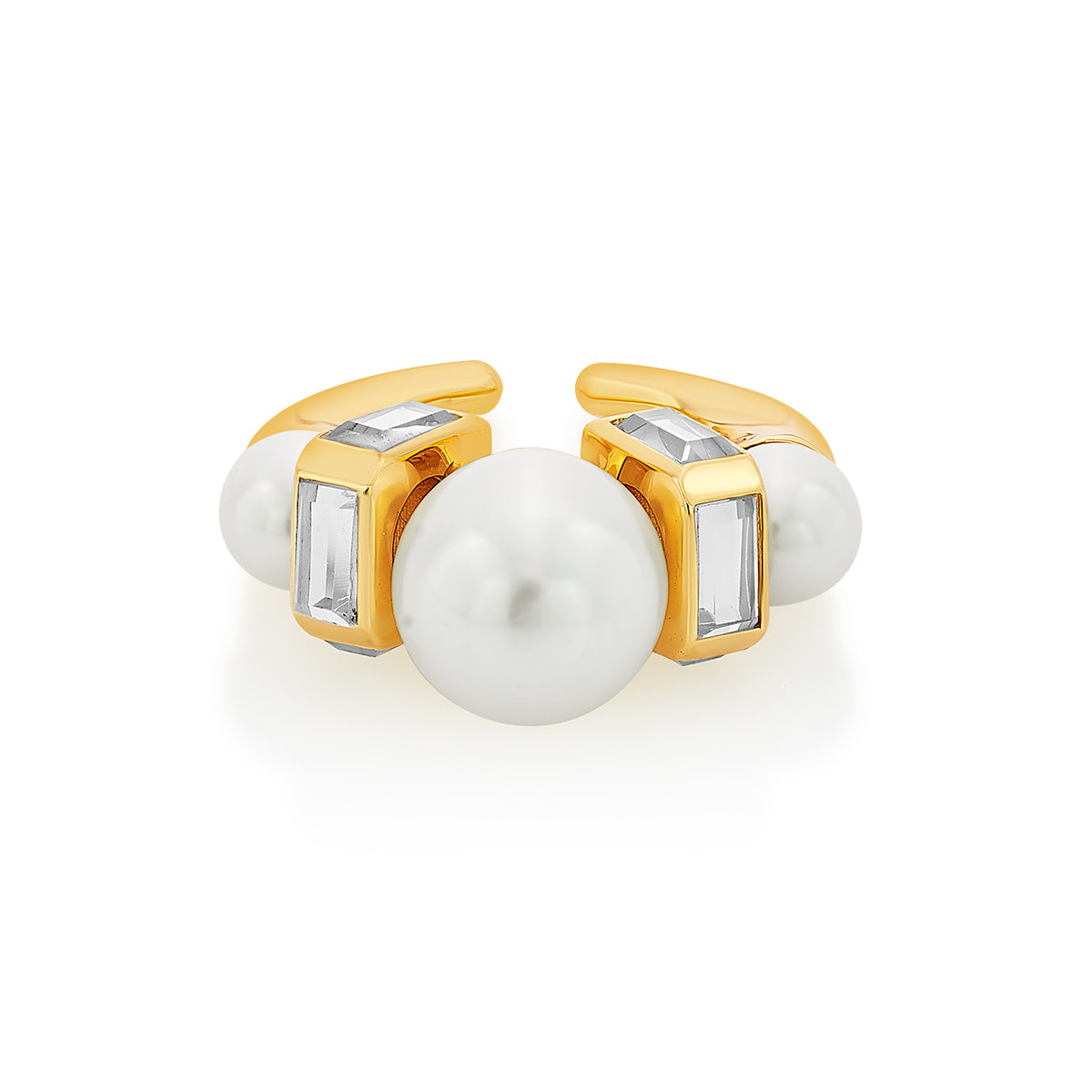 Amara Mirror Pearl Ring
