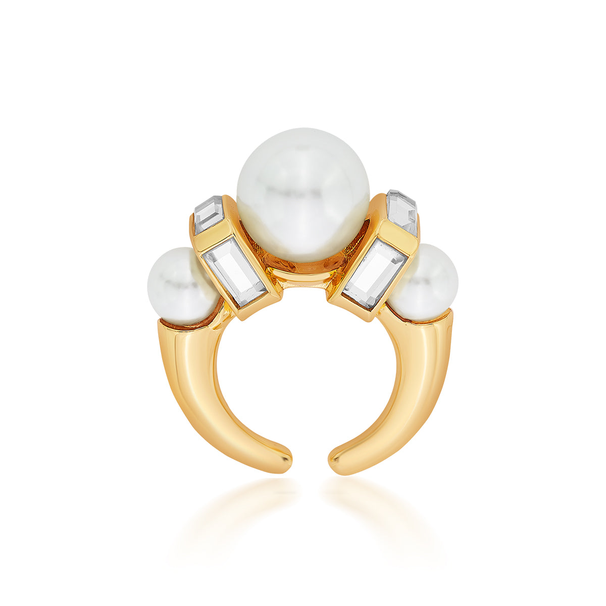 Amara Mirror Pearl Ring