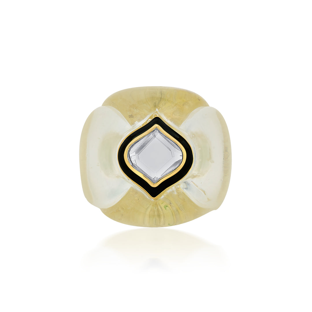 Bougie Mirror Resin Chubby Ring
