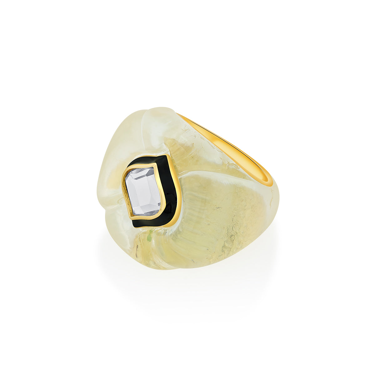 Bougie Mirror Resin Chubby Ring