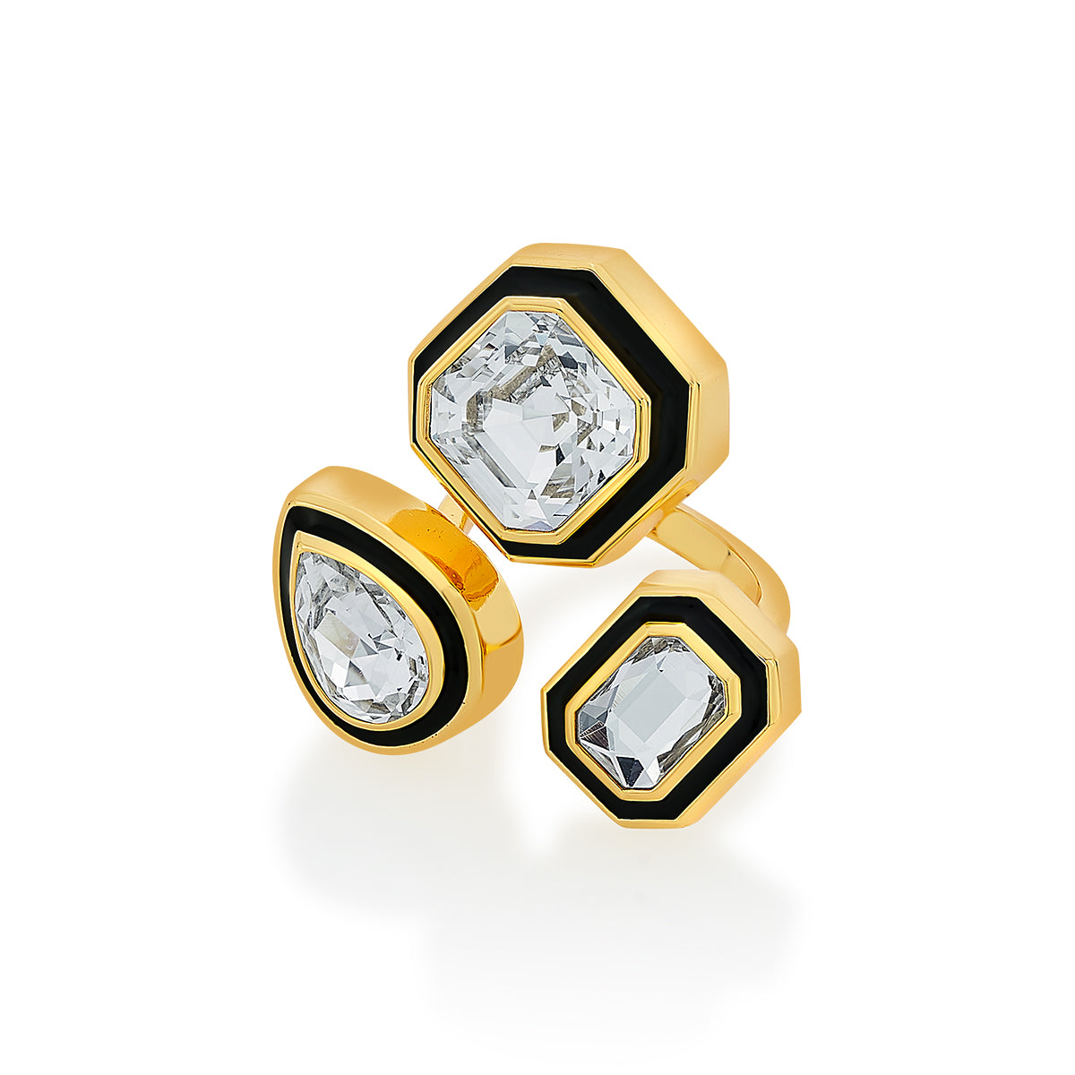 Bougie Multi-Crystal Ring