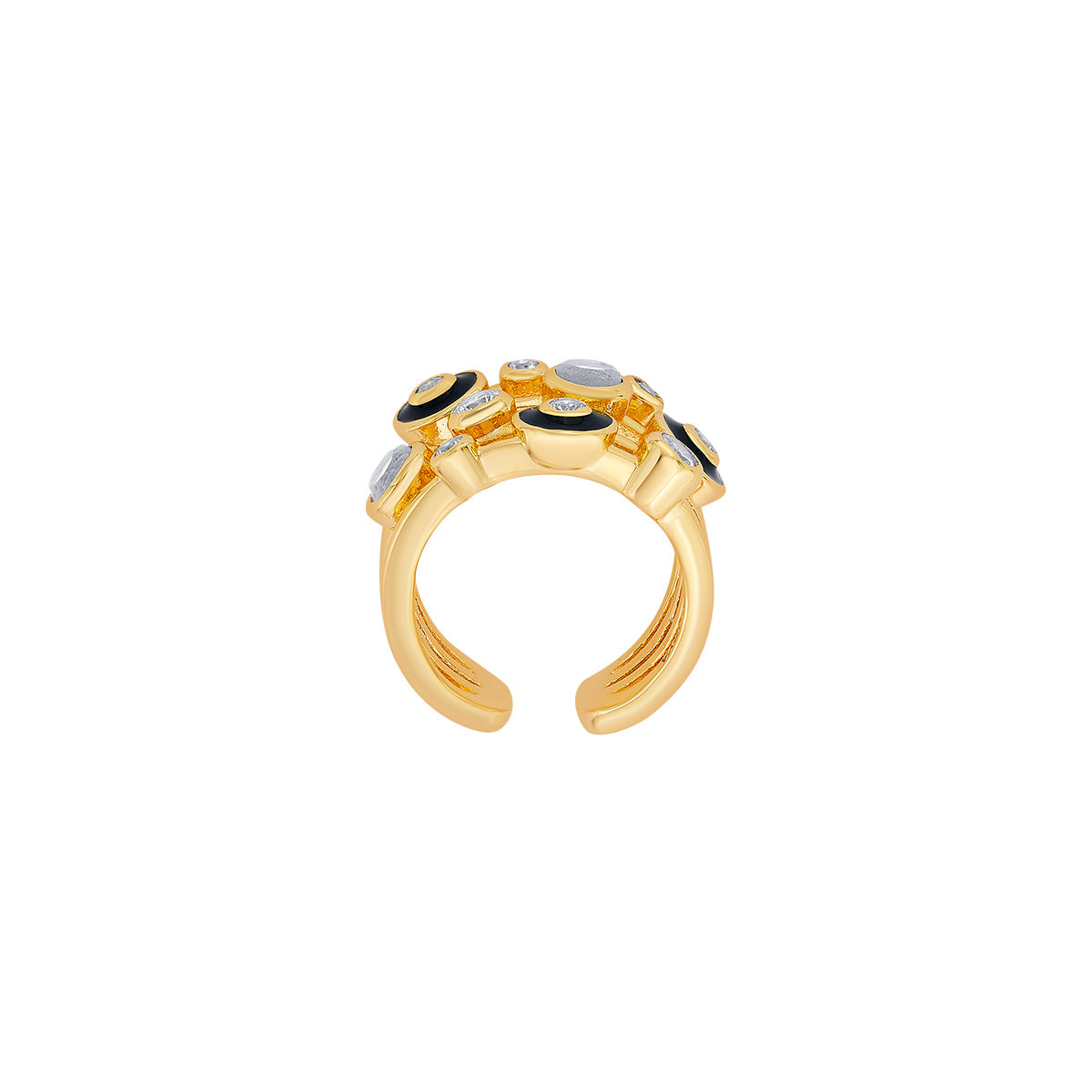 Just Jamiti Mirror Cluster Ring