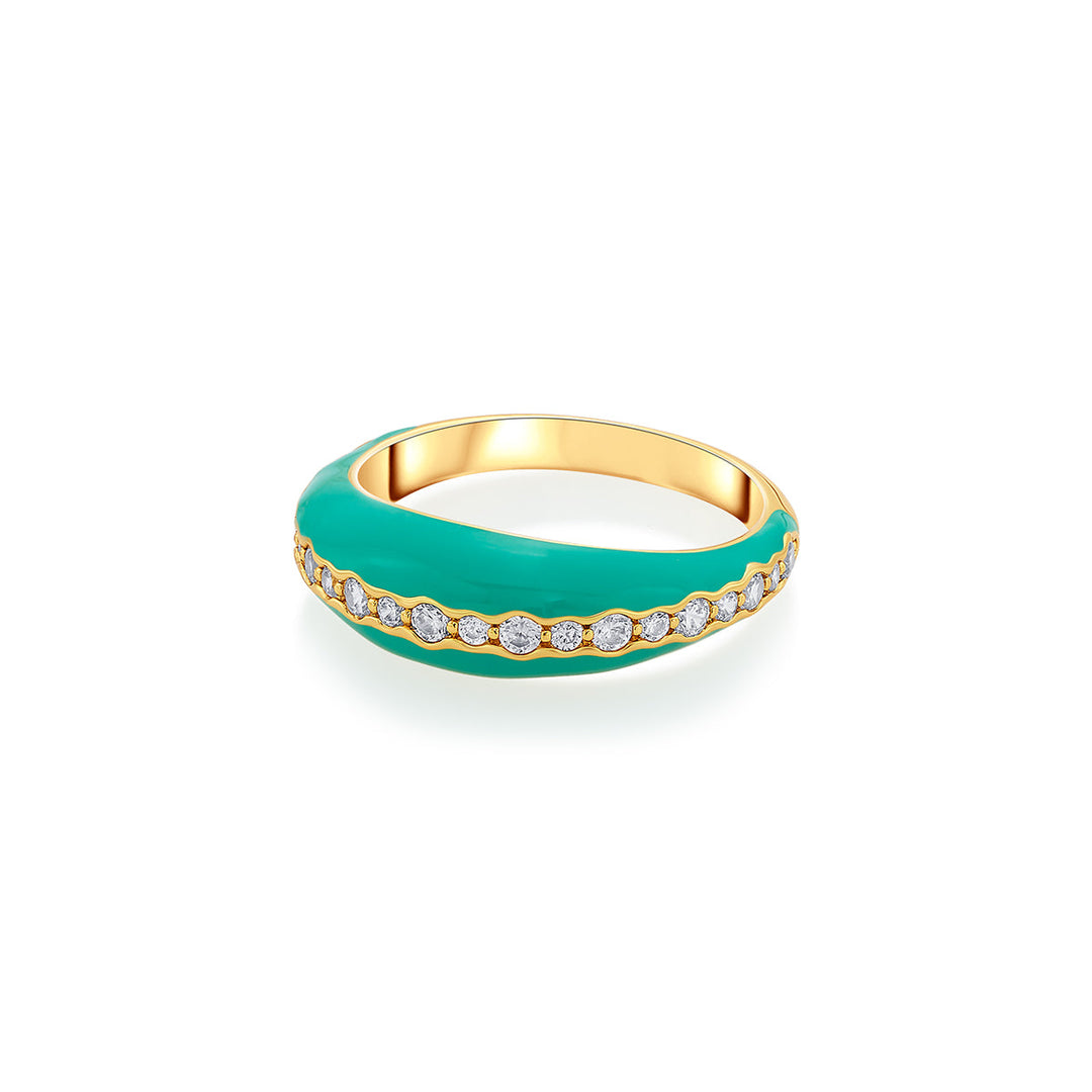 Barbie Blue Sparkle Ring - Isharya | Modern Indian Jewelry