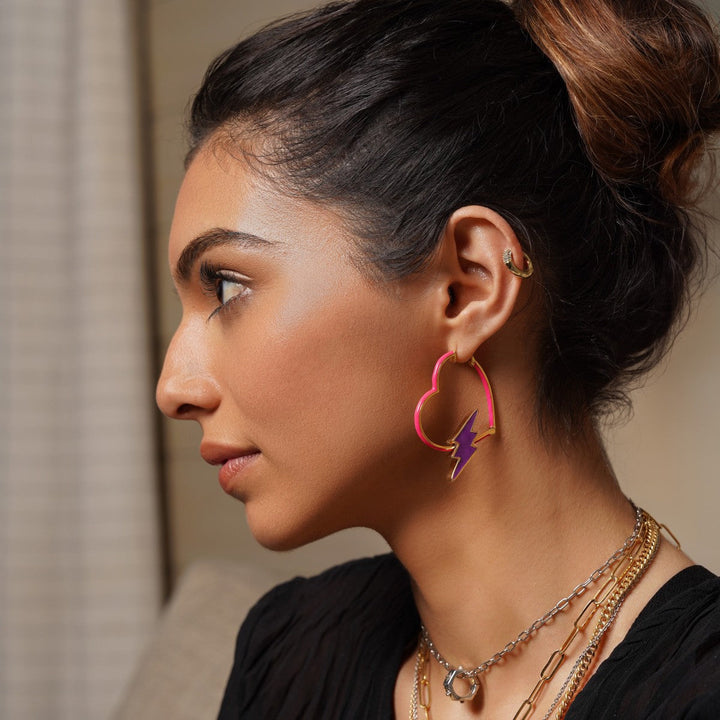 Bolt Purple Charm - Isharya | Modern Indian Jewelry