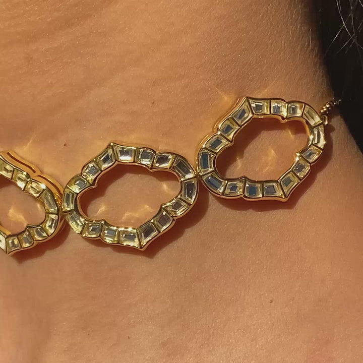 Amara Mirror Statement Choker Necklace