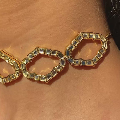 Amara Mirror Satement Choker Necklace