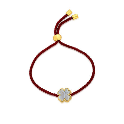 Lucky Clover Thread Bracelet - Isharya | Modern Indian Jewelry