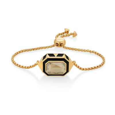 Soleil Black Enamel Bracelet - Isharya | Modern Indian Jewelry