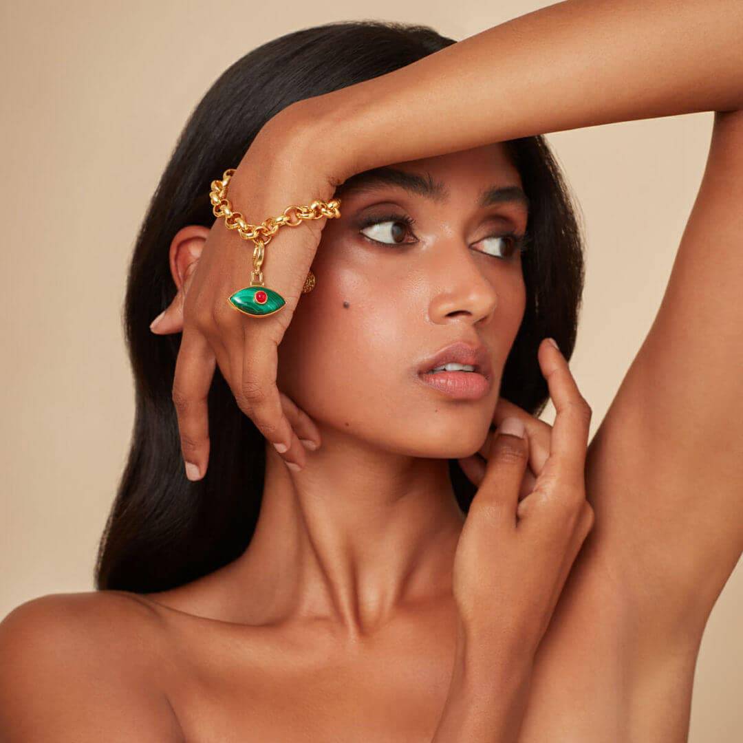 Gemini Evil Eye Charm - Isharya | Modern Indian Jewelry