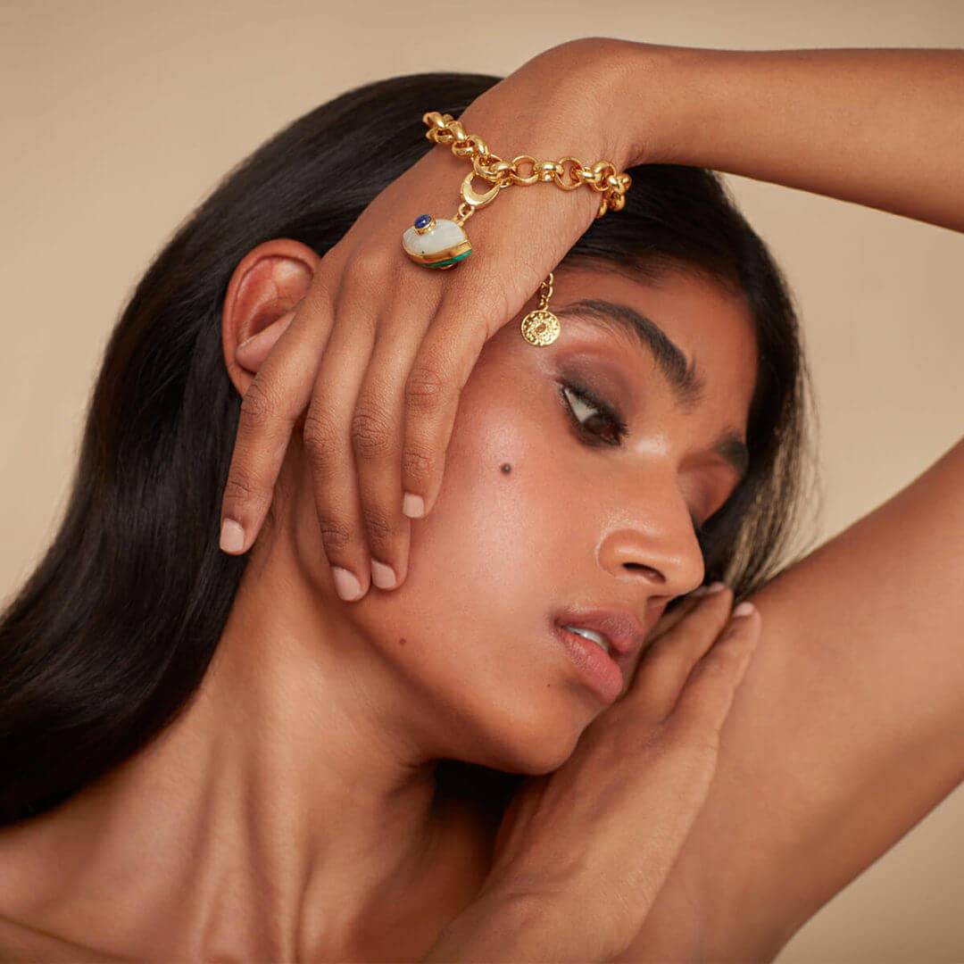 Gemini Evil Eye Charm - Isharya | Modern Indian Jewelry