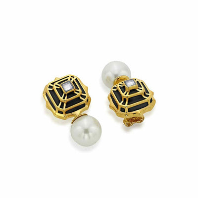 Borderless Hampi Pearl Drop Earring - Isharya | Modern Indian Jewelry