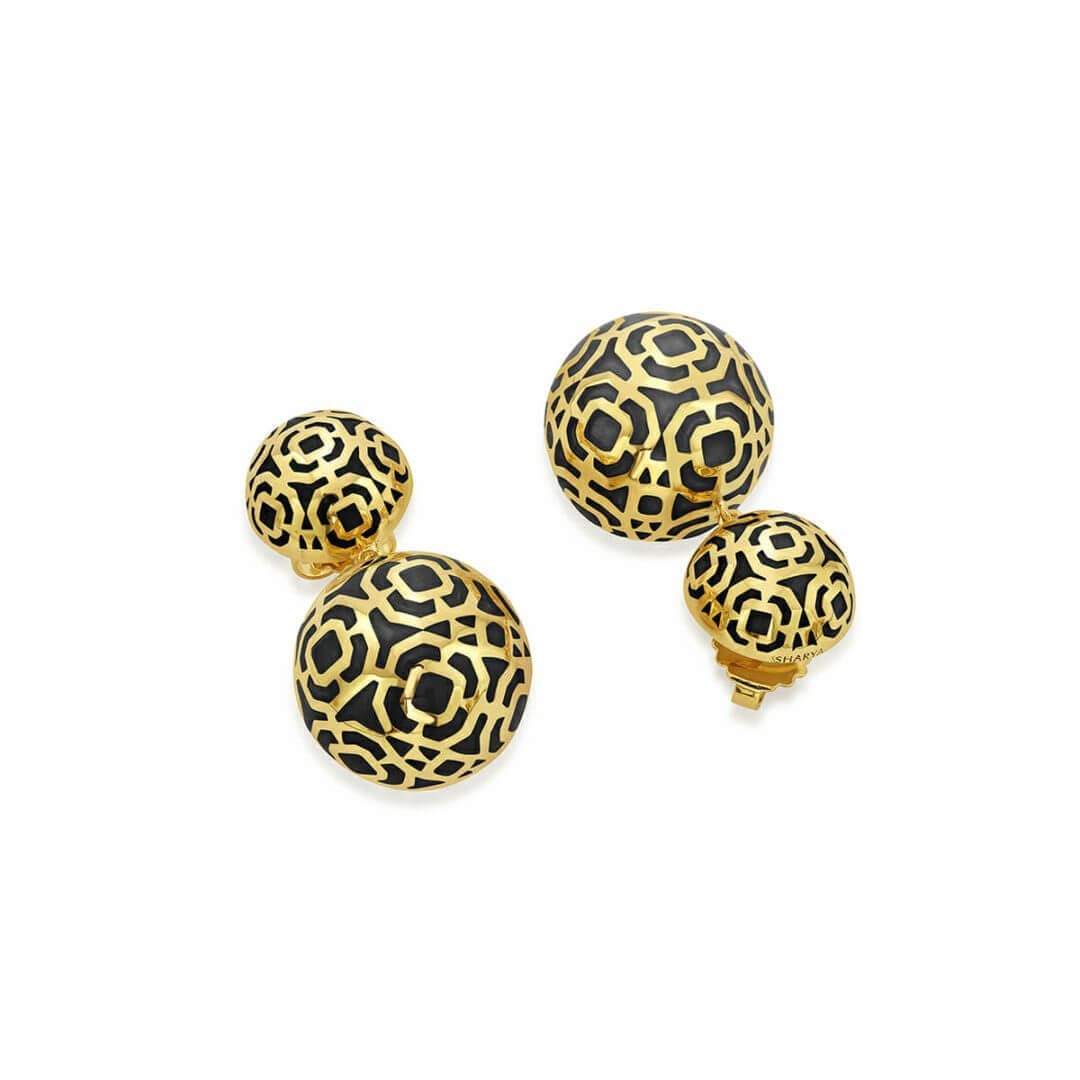 Borderless Mop Circle Earrings - Isharya | Modern Indian Jewelry