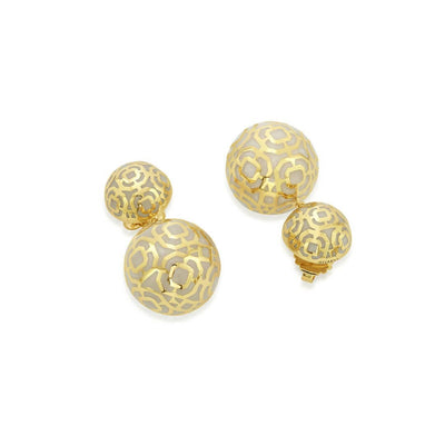 Borderless Mop Circle Earrings - Isharya | Modern Indian Jewelry