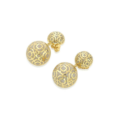 Borderless Mop Circle Earrings - Isharya | Modern Indian Jewelry