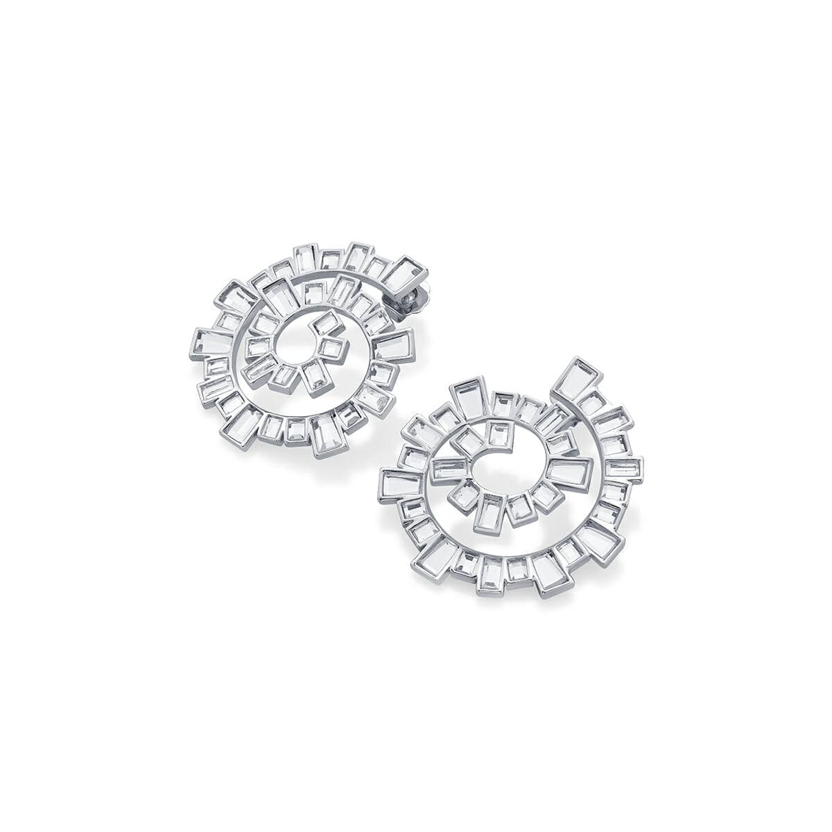 Disco Mirror Spiral Earring - Isharya | Modern Indian Jewelry