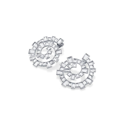 Disco Mirror Spiral Earring - Isharya | Modern Indian Jewelry