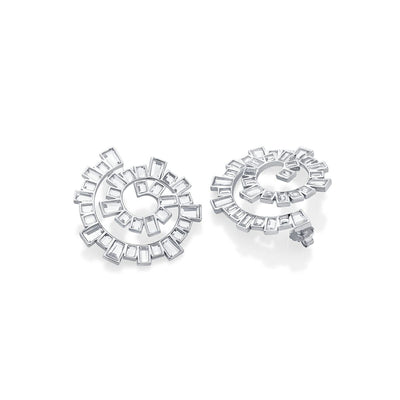 Disco Mirror Spiral Earring - Isharya | Modern Indian Jewelry