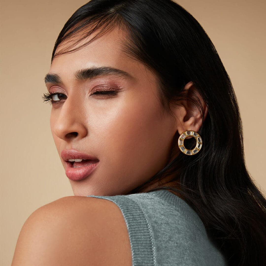 Eternity Stud Earrings - Isharya | Modern Indian Jewelry