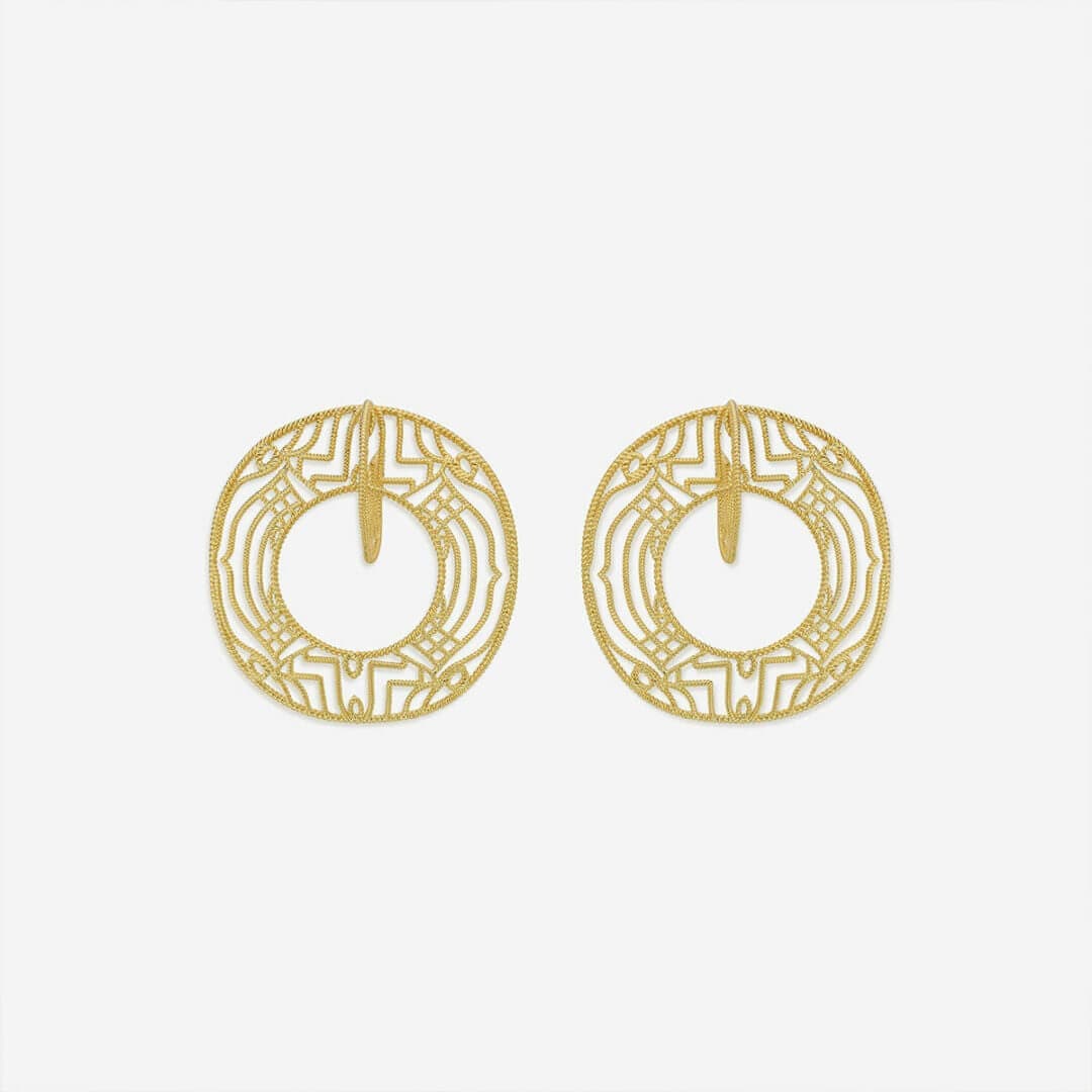 Gypsy Soul Illusion Hoop Earrings - Isharya | Modern Indian Jewelry