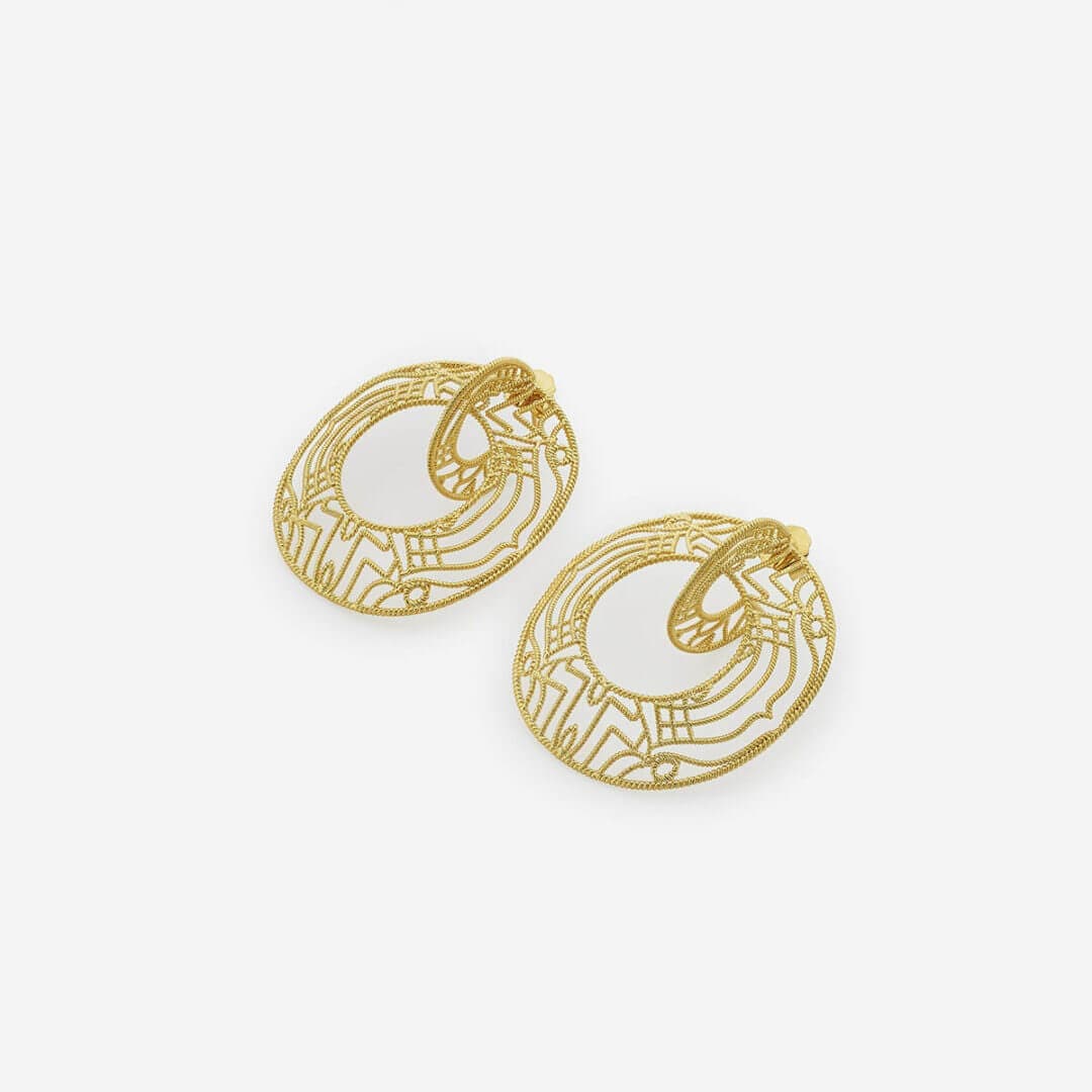 Gypsy Soul Illusion Hoop Earrings - Isharya | Modern Indian Jewelry