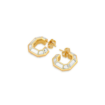 Harmony Huggie Earrings - Isharya | Modern Indian Jewelry