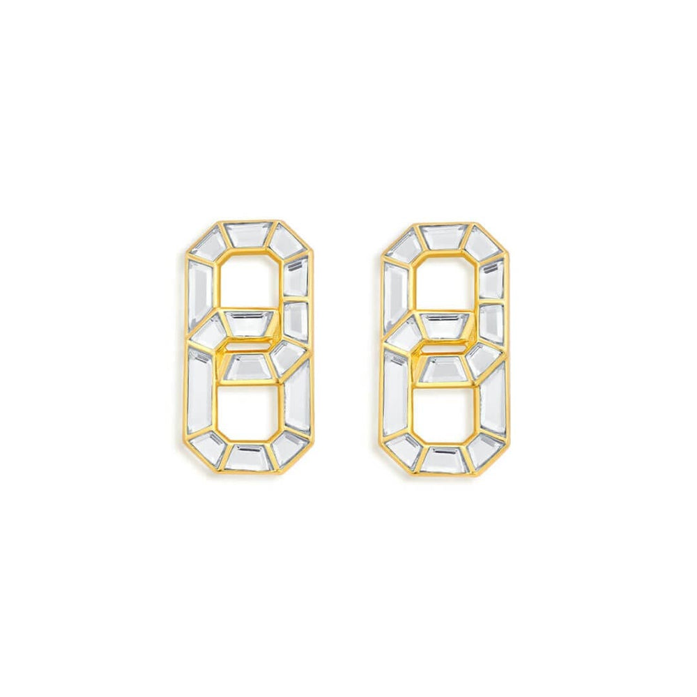 Infinity Stud Earrings - Isharya | Modern Indian Jewelry