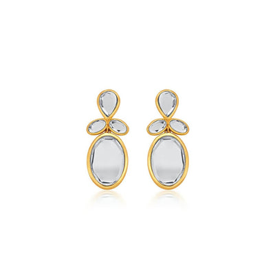 Mirrors on the Move Drop Mirror Earrings - Isharya | Modern Indian Jewelry