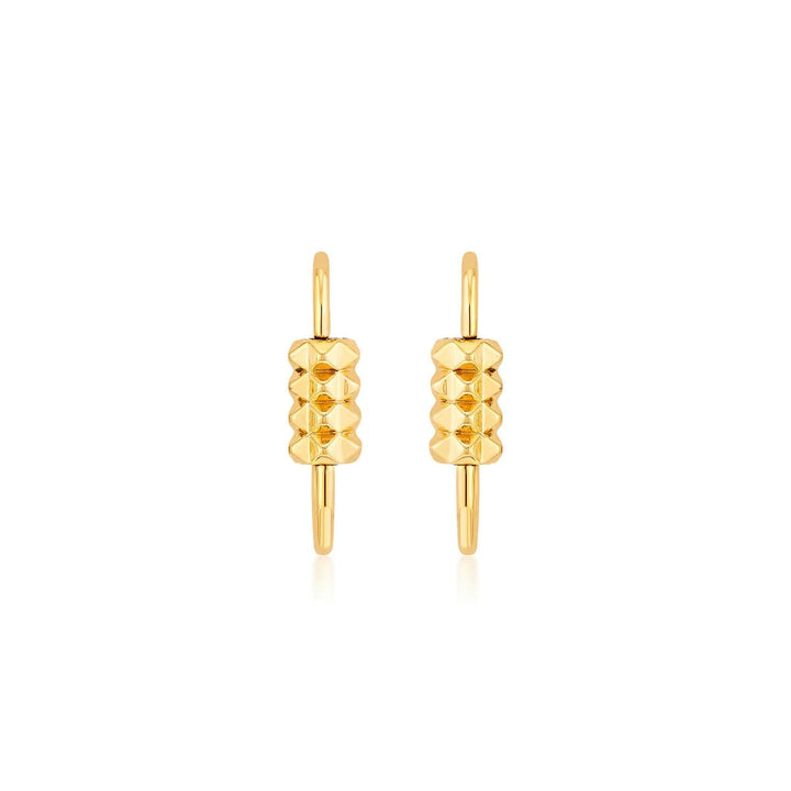 Personalizable Bead Hoop Earrings - Isharya | Modern Indian Jewelry