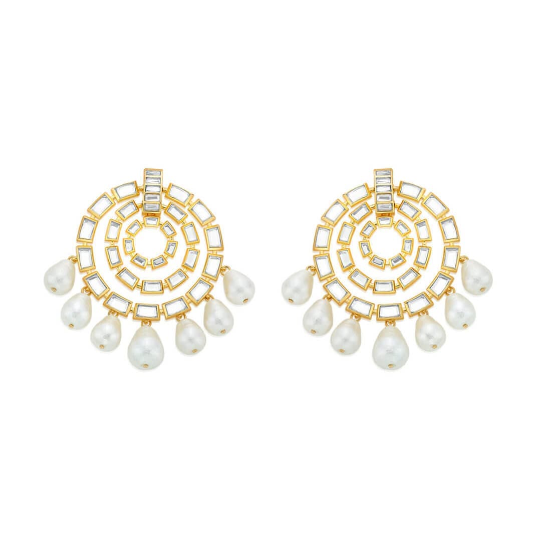 Reflect Pearl Earrings - Isharya | Modern Indian Jewelry