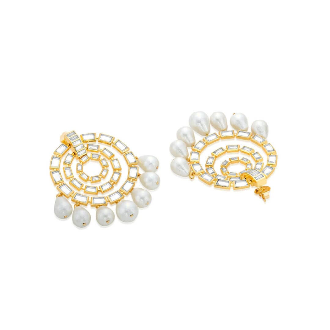 Reflect Pearl Earrings - Isharya | Modern Indian Jewelry
