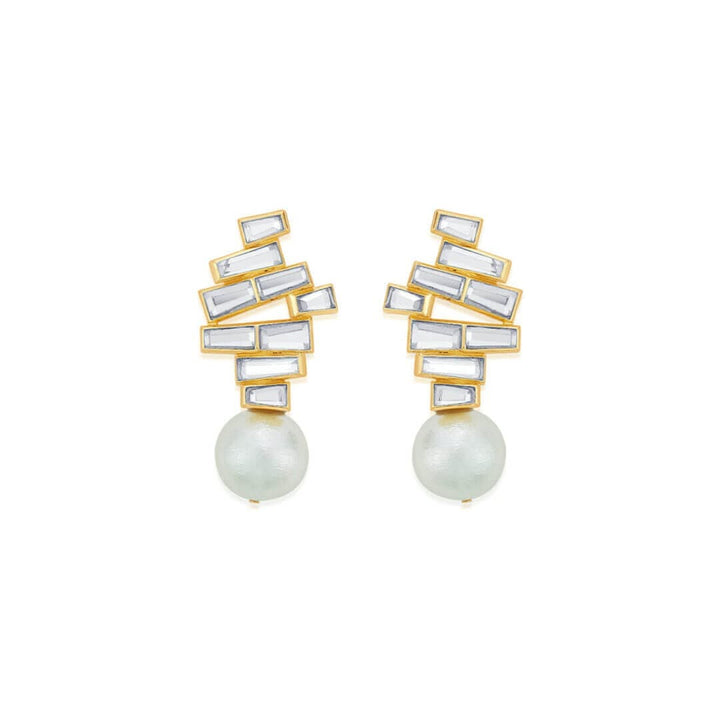 Rise Pearl Drop Earrings - Isharya | Modern Indian Jewelry